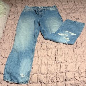 Zara Light Blue Relaxed Women's Jeans